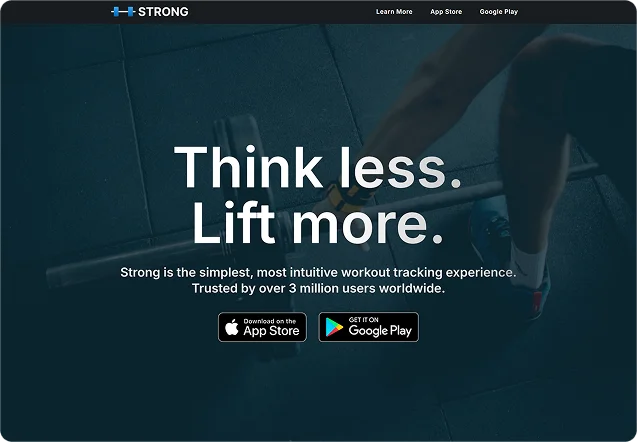 Strong Workout Tracker Gym Log 10L+ Downloads