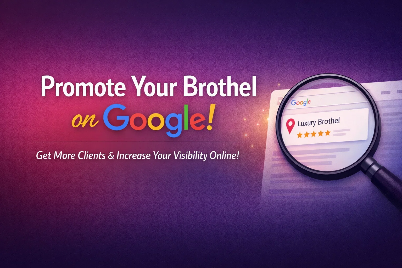 How To Promote Brothel on Google 